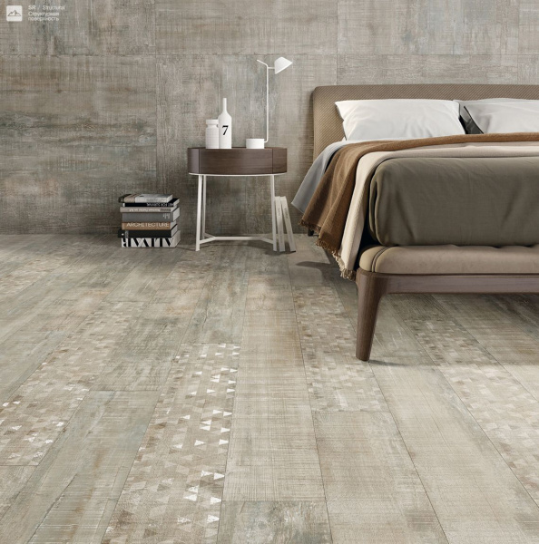 Керамогранит Idalgo Вуд Эго ID054 серый 120*29,5 структ рект