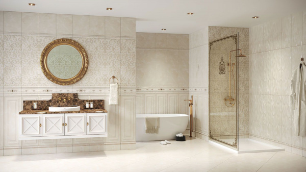 Бордюр Eurotile Ceramica MARBELIA 7х29,5 (новый), 601