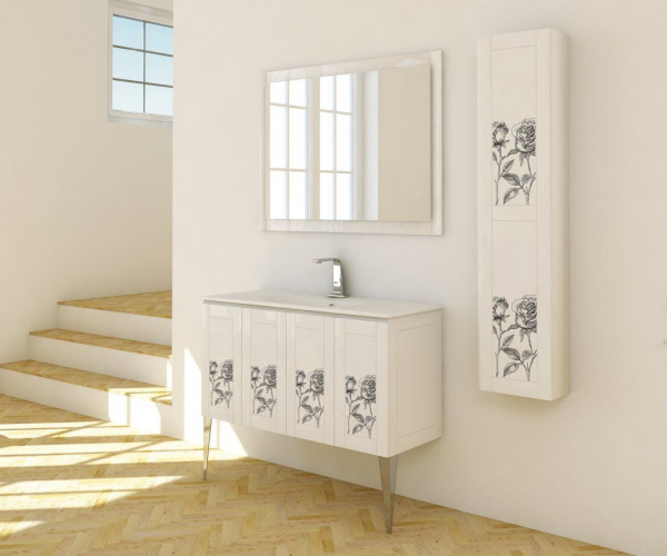 Шкаф-колонна Cezares ROSA 120 с одной распашной створкой, 350х200х1400, 53180 Decorato Rosa