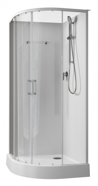 Душевая кабина Aquanet Passion EVO R white 90x90 набор 1
