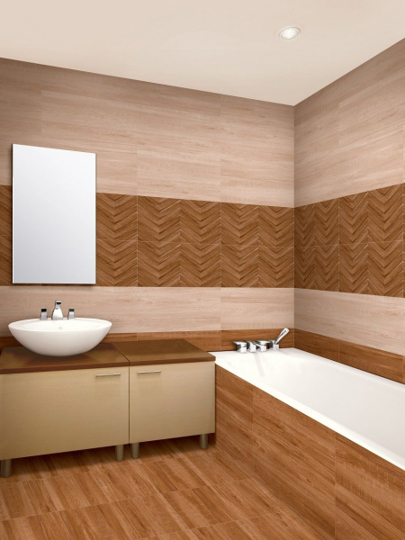Керамическая плитка настенная Cube Ceramica Nature Shevron 30*60