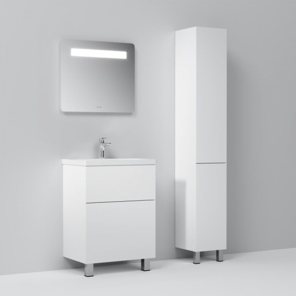 Шкаф-колонна AM.PM GEM 30 напольный правый, двери, push-to-open, белый, M90CSR0306WG