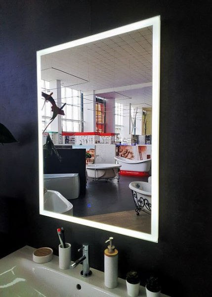 Зеркало Aqua de Marco Сиена 60*80 см, с LED-подсветкой, сенсорный выключатель, Sien60/80