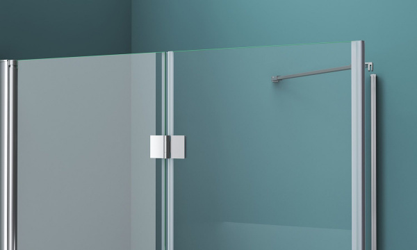 Душевая кабина BelBagno Albano 700x800x1950, прозрачное стекло, хромированный профиль, ALBANO-ASH-1-
