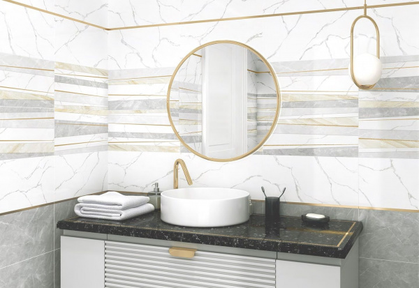 Декор AltaCera Байрон Голд / Bayron Gold 250*500*9, DW9BAO09