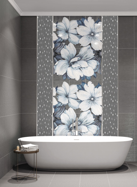 Керамическая настенная плитка Azori DEVORE GRIS 31,5*63 1с, 507151101
