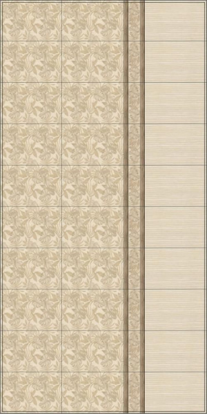 Плитка керамическая настенная Kerama Marazzi Муза беж полоски 20x30, 8312