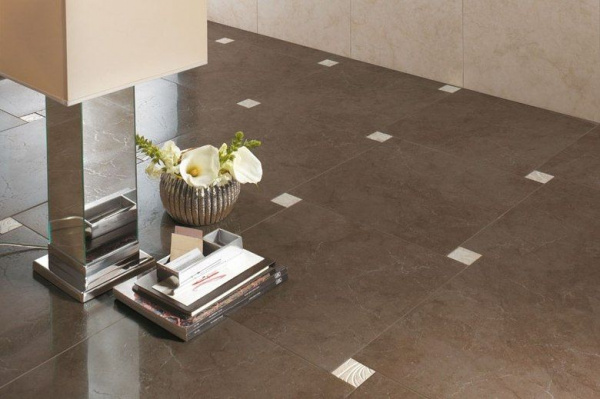 Вставка напольная Atlas Concorde Unica Dorato Leaf Bottone 7,2х7,2х1