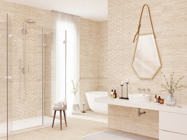 Декор Azori ASCOLI BEIGE GEOMETRIA 31,5*63 1с, 587122002